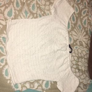 Off the shoulder crop top